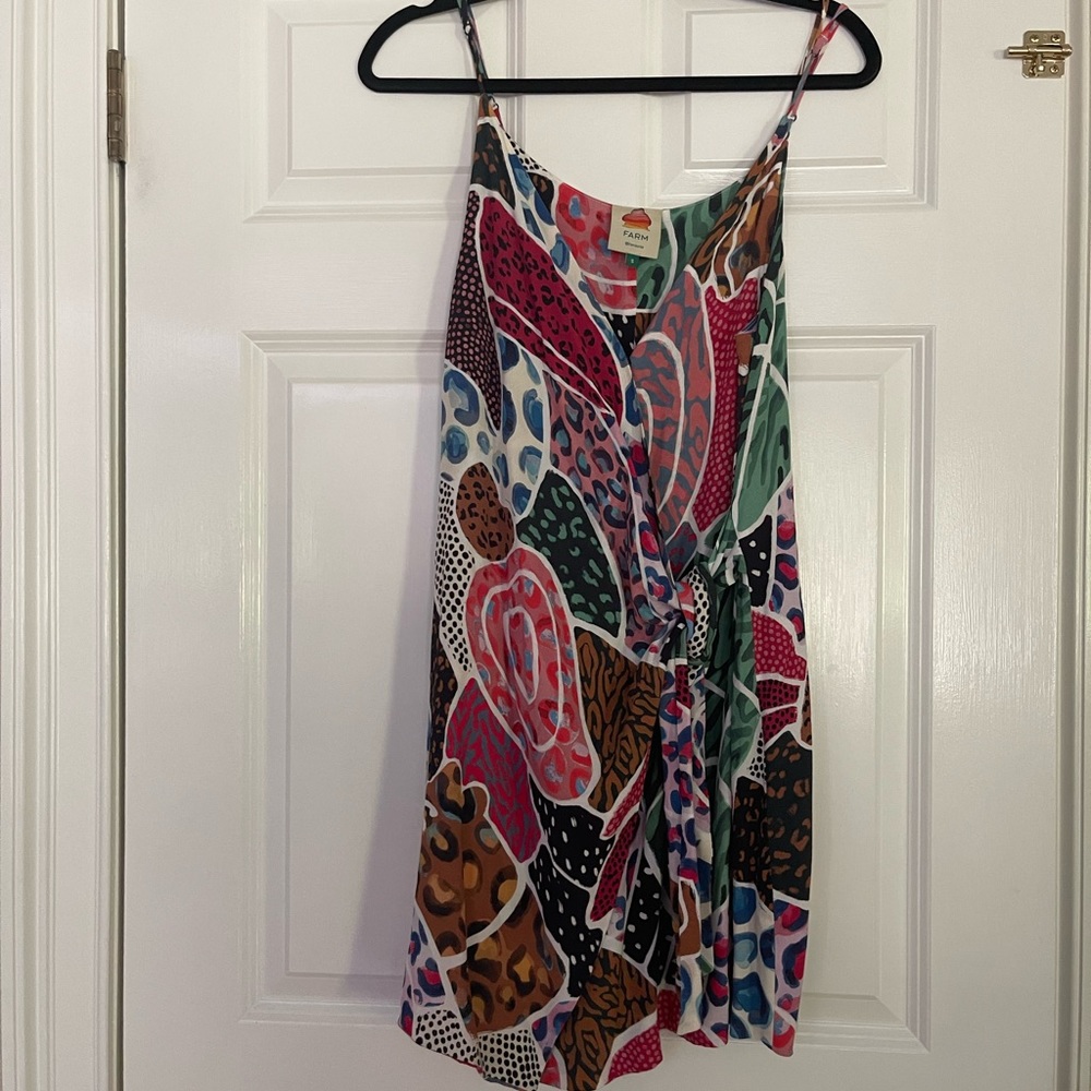 Farm RIO Colorful Wrap Mini Dress - Small